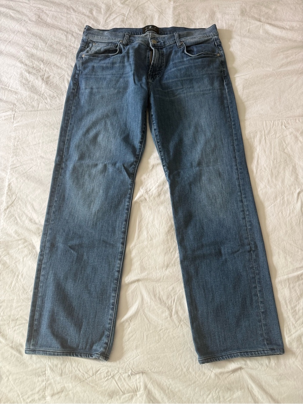 7 For All Mankind Austyn Relaxed Straight Jeans Luxe Performance Medium Wash